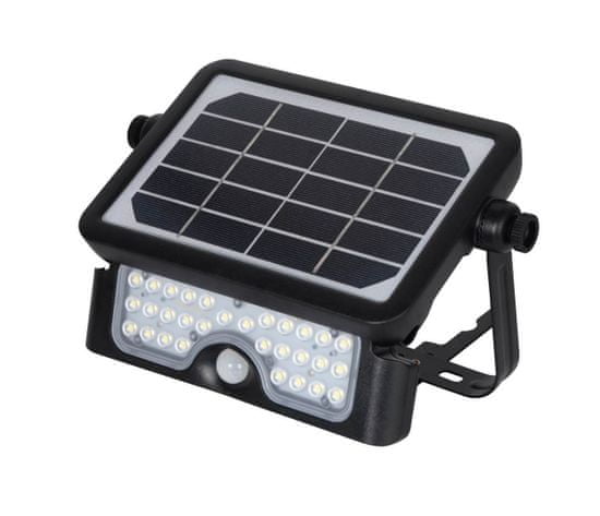 Immax Vonkajšie solárne LED osvetlenie CROAKER s čidlom 5W, čierne