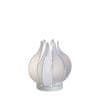 Kolarz Tulipán stolová lampa biela, výška 30 cm