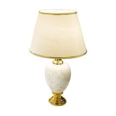Kolarz DAUPHIN stolná lampa béžová so zlatým dekorom, výška 86 cm