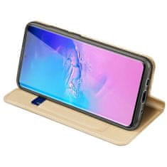 Dux Ducis Skin Pro knižkové kožené púzdro na Samsung Galaxy S20 Ultra, zlaté