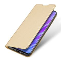 Dux Ducis Skin Pro knižkové kožené púzdro na Samsung Galaxy S20 Plus, zlaté