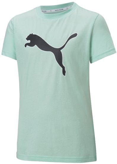 Puma dievčenské tričko Modern Sports Logo Tee G Mist Green-puma