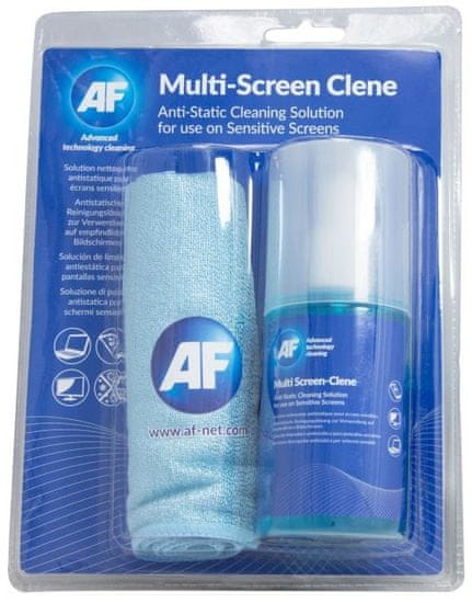 AF Multi-Screen Clene - Antistatický čistič obrazoviek (CRT, LED, LCD) 200 ml vrátane utierky AMCA_200MIF