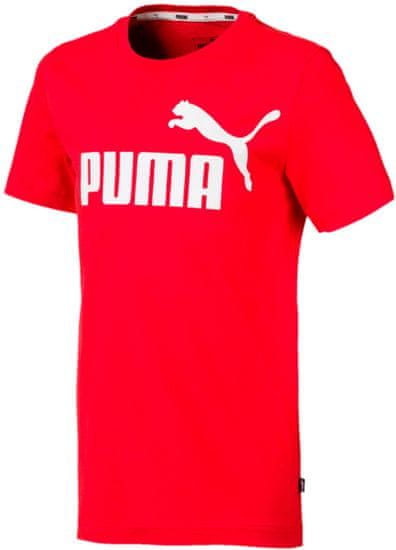Puma chlapčenské tričko ESS Logo Tee B High Risk Red
