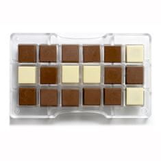 Decora Čokoládová forma štvorce 20 x 12 x 2 cm