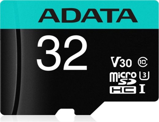 Pamäťová karta Adata MicroSDHC 32GB U3 V30S + adaptér (AUSDH32GUI3V30SA2-RA1) adaptér, vysoká kapacita