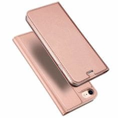 Dux Ducis Skin Pro knižkové kožené puzdro na iPhone 7/8/SE 2020, ružové