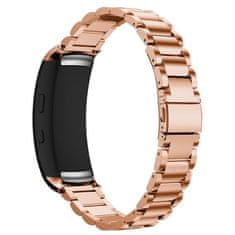 BStrap Stainless Steel remienok na Samsung Gear Fit 2, rose gold