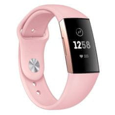 BStrap Silicone (Large) remienok na Fitbit Charge 3 / 4, sand pink