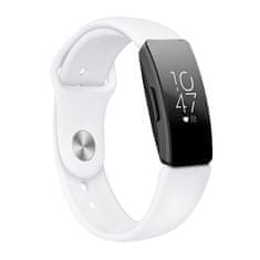 BStrap Silicone (Large) remienok na Fitbit Inspire, white