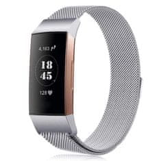 BStrap Milanese (Large) remienok na Fitbit Charge 3 / 4, silver