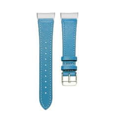 BStrap Leather Italy (Large) remienok na Fitbit Charge 3 / 4, blue