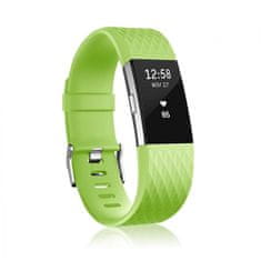 BStrap Silicone Diamond (Small) remienok na Fitbit Charge 2, fruit green