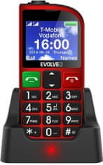 Evolveo EasyPhone FM SGM EP-800-FMR, red