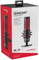HyperX Quadcast, čierny/červený (4P5P6AA)