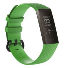 BStrap Silicone Diamond (Large) remienok na Fitbit Charge 3 / 4, green