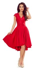 Numoco Dámske šaty s výstrihom Patricia červená L