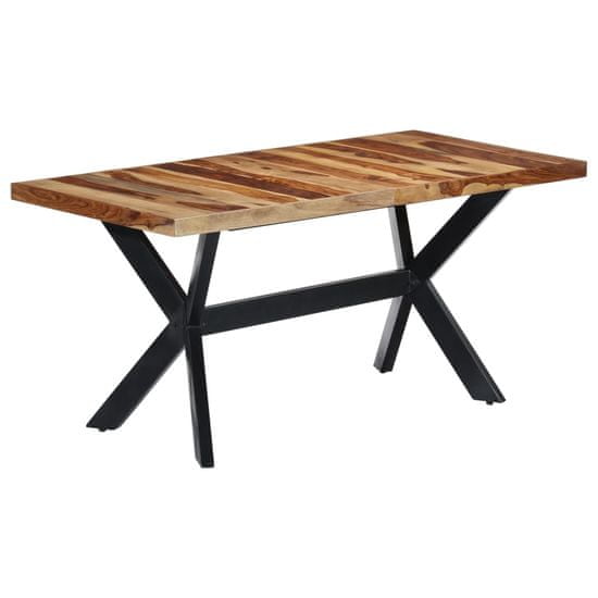 Vidaxl Jedálenský stôl 160x80x75 cm masívne sheeshamové drevo