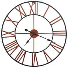 Petromila vidaXL Nástenné hodiny červené 58 cm kovové