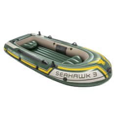 Vidaxl Nafukovací čln Intex Seahawk 3 s motorom a rukoväťou