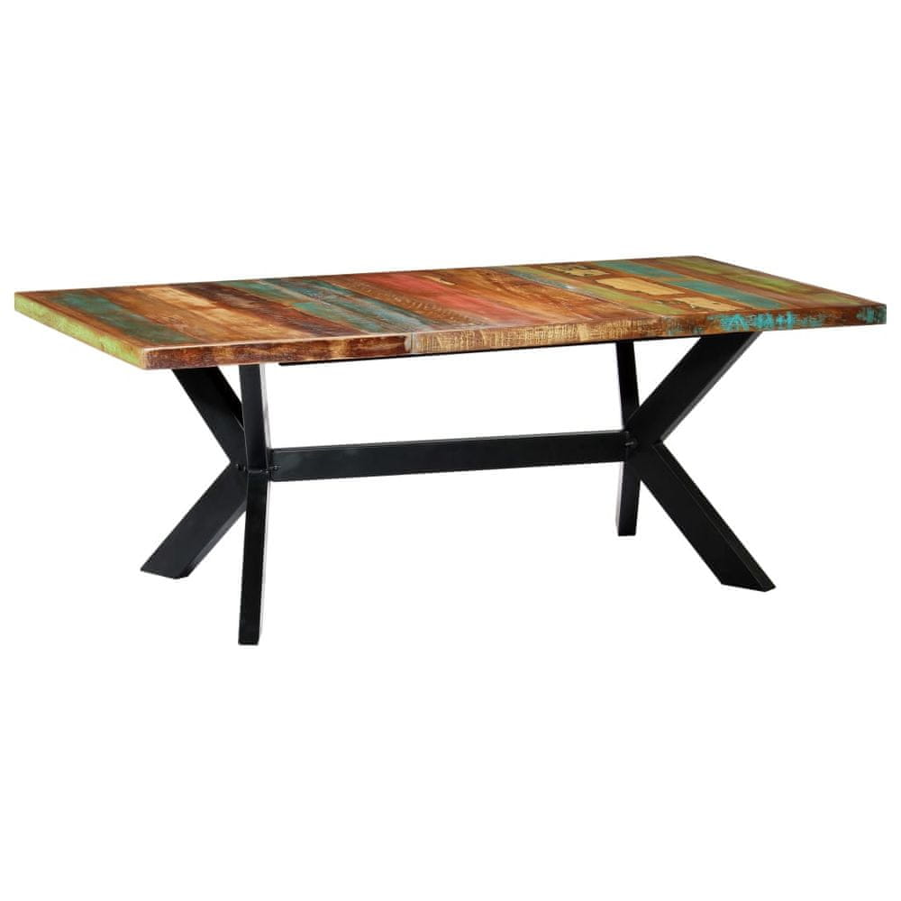 Petromila vidaXL Jedálenský stôl 200x100x75 cm, recyklovaný masív
