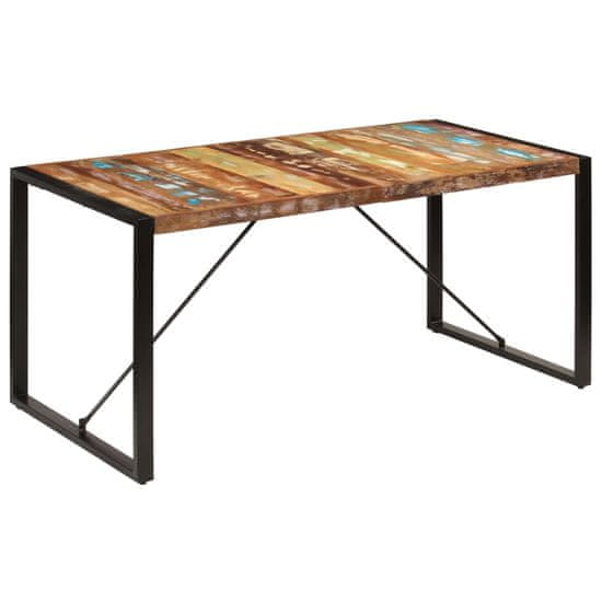 Vidaxl Jedálenský stôl 160x80x75 cm, recyklovaný masív