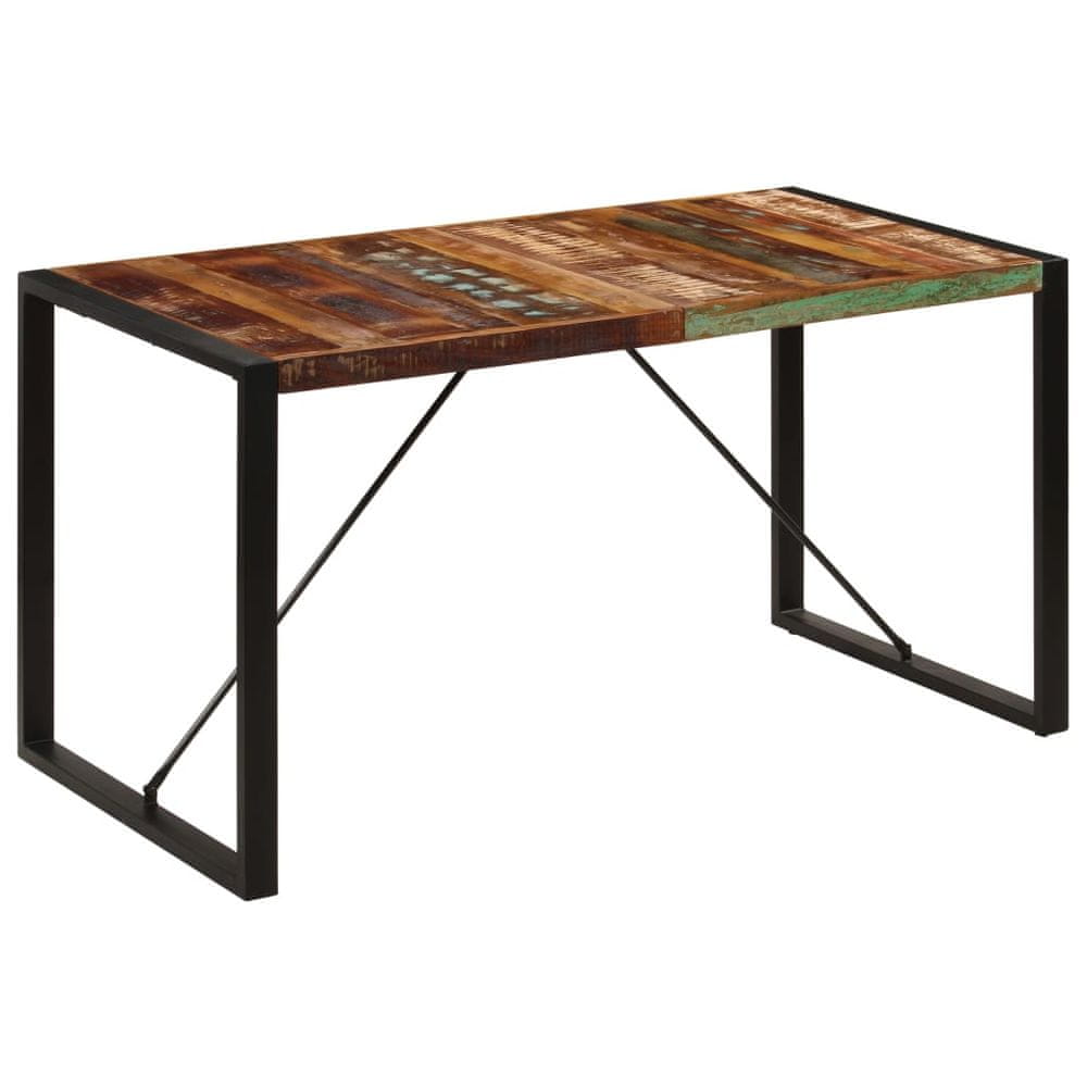 Petromila vidaXL Jedálenský stôl 140x70x75 cm, recyklovaný masív