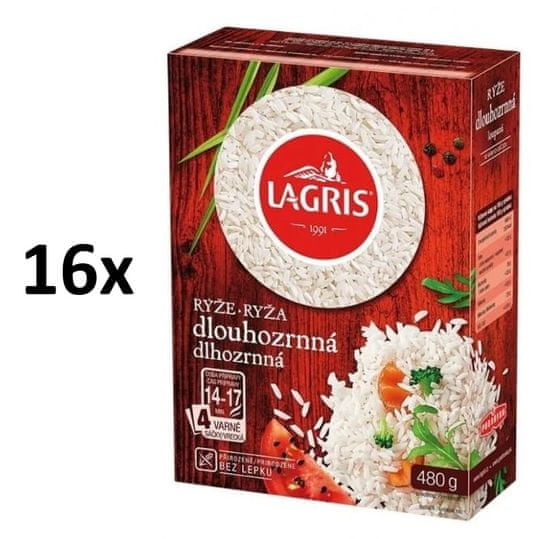 Lagris Ryža dlhozrnná 4 varné sáčky 16 × 480g