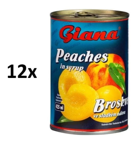 Giana Giana Broskyne v mierne sladkom náleve 12 × 425 ml