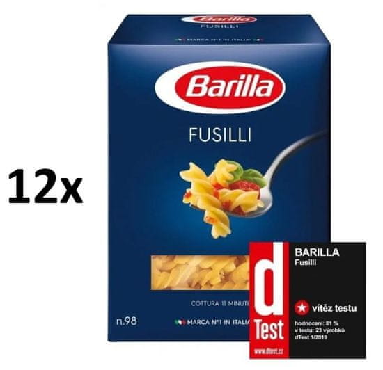 Barilla Barilla Fusilli Semolinové cestoviny 12 × 500 g