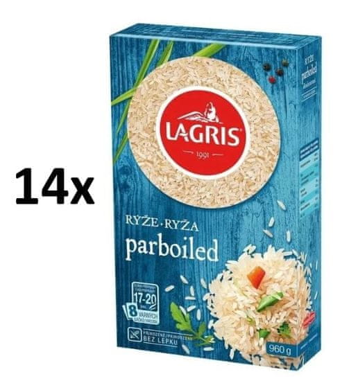 Lagris Lagris Ryža parboiled 8 varných sáčkov 960 g × 14