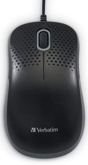 VERBATIM tichá optická myš, čierna (49024)