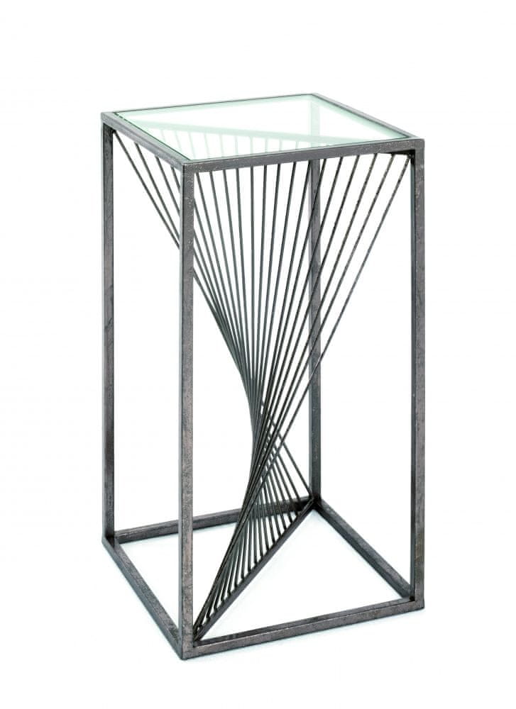 Mørtens Furniture Odkladací stolík Arlet, 60 cm, bronz