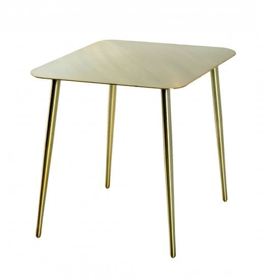 Mørtens Furniture Odkladací stolík Fabio II, 45 cm, zlatá