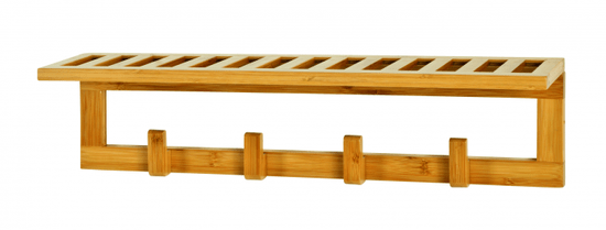 Mørtens Furniture Nástenný vešiak Chris, 15 cm, bambus