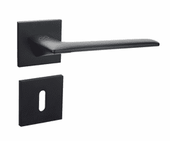 Giulietta S B00 čierná SLIM - kľučka k dverám - s rozetou bb (dózický kľúč)