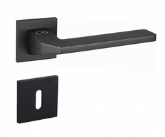 Etna S B00 čierná SLIM - kľučka k dverám - s rozetou bb (dózický kľúč)