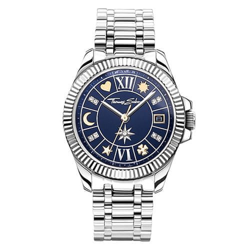 Thomas Sabo Dámske hodinky , WA0354-201-209-33 mm, Watches, stainless steel, mineral glass sapphire coating, stainless steel strap, zirconia white