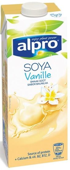 Alpro Soya Vanilla sójový nápoj 8 × 1l