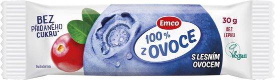 EMCO Tyčinka 100% ovocia lesné ovocie 30 × 30 g