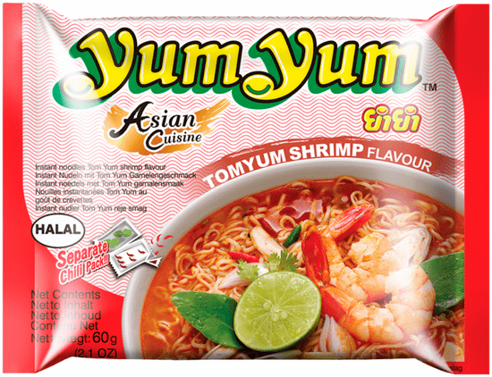 YumYum Instantná rezancová polievka príchuť Tom Yum 30 × 60 g