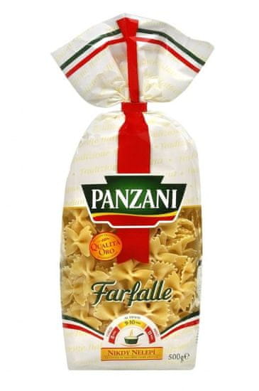 Panzani Farfalle bezvaječné semolinové sušené cestoviny 12 × 500 g