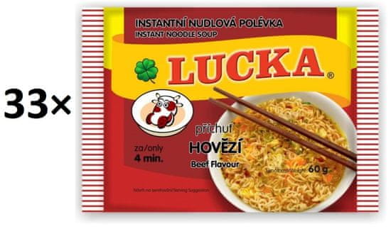 Lucka Instantná rezancová polievka hovädzia príchuť 33× 60g
