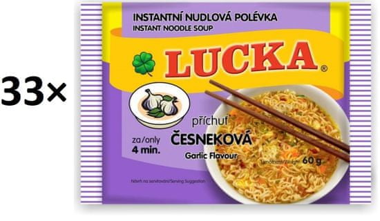 Lucka Instantná rezancová polievka s cesnakovou príchuťou 33× 60g