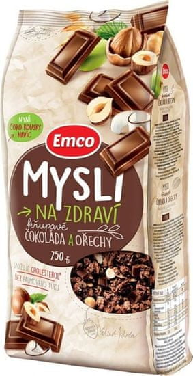 EMCO 12 × Müsli Chrumkavá Čokoláda a orechy 750 g