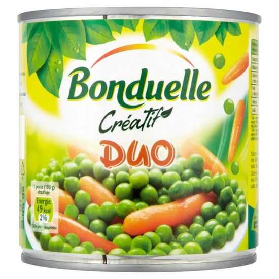 Bonduelle Créatif Duo zeleninová zmes v mierne sladkom náleve 12× 400 g