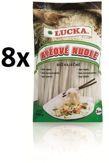 Lucka Rezance ryžové bezlepkové 3mm 8 × 240g