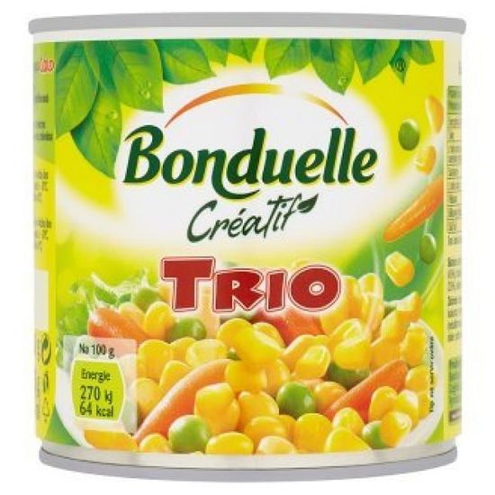 Bonduelle Créatif Trio zeleninová zmes v mierne slanom náleve 12 × 400 g