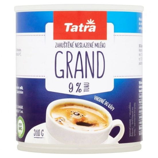 Tatra Grand zahustené nesladené plnotučné mlieko 310 g