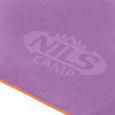 NILLS CAMP rýchloschnúci uterák z mikrovlákna NCR12, fialová/červená